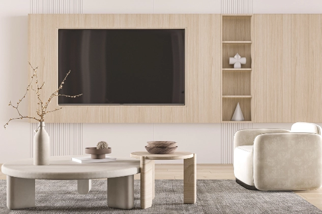 image untuk ruang komunal modern long stay living